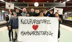 Kulturarbetare i solidaritet med hamnarbetarna